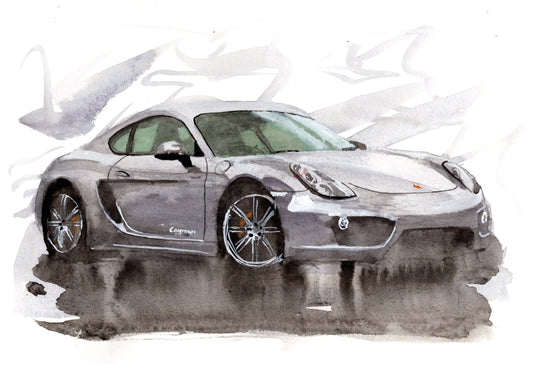 How did the Porsche Cayman come to be? ArtbyMyleslaurence