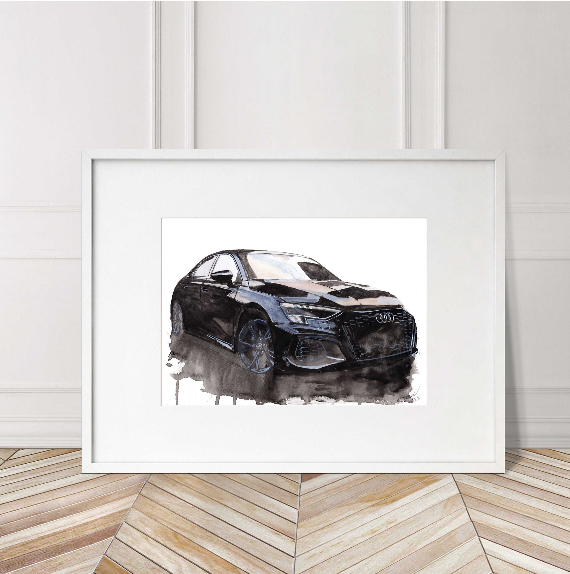 Audi S3 Painting Limited Print ArtbyMyleslaurence