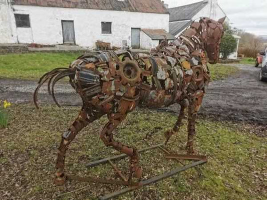 Steel Horse Sculpture ArtbyMyleslaurence