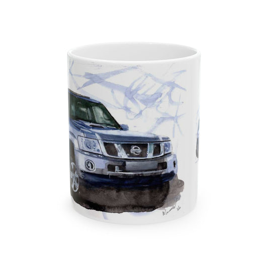 Nissan Patrol watercolour art Coffee Mug - Original Hand-Painted Art