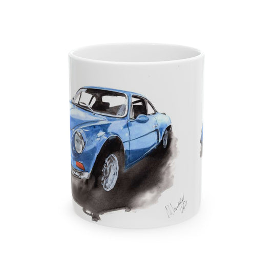 Classic Renault Alpine watercolour art Coffee Mug - Original Hand-Painted Art