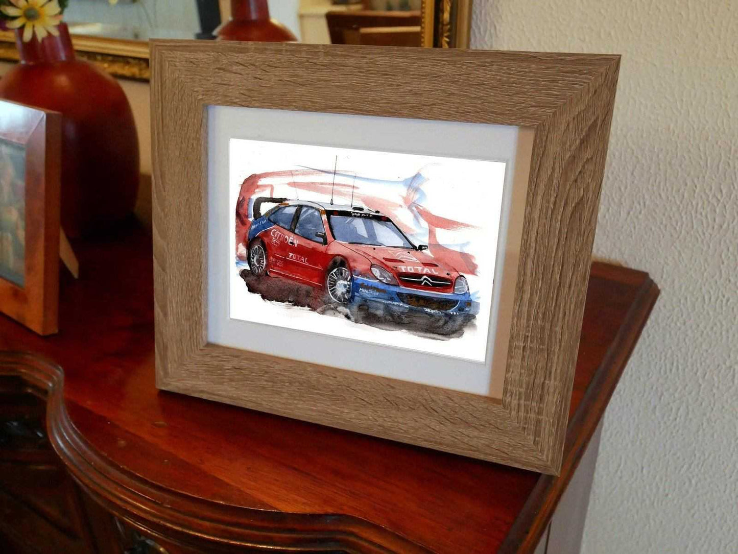 Citroen Xsara Rally Car Print Watercolour Painting Limited Print Rallying ArtbyMyleslaurence