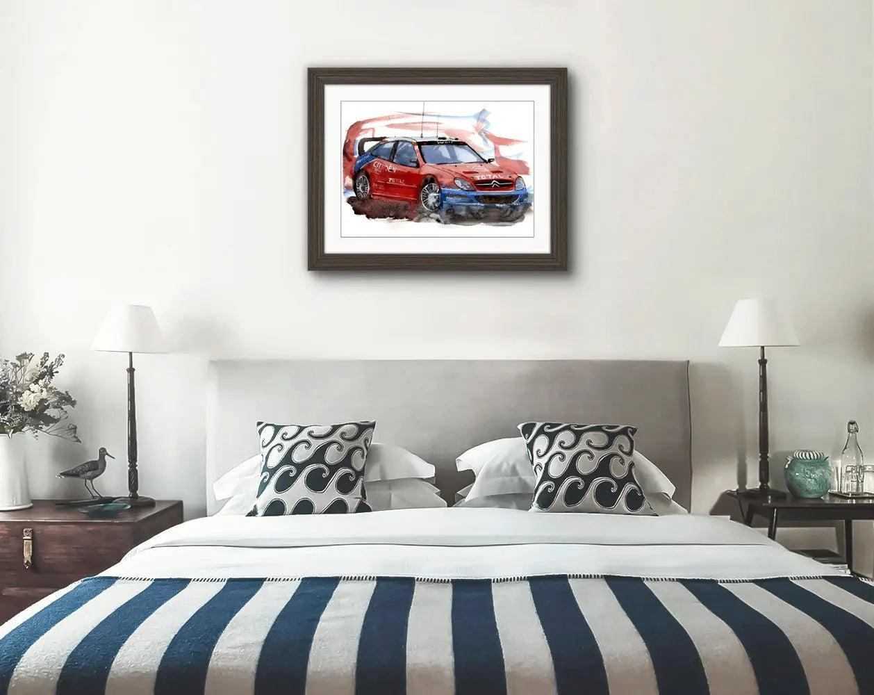 Citroen Xsara Rally Car Print Watercolour Painting Limited Print Rallying ArtbyMyleslaurence