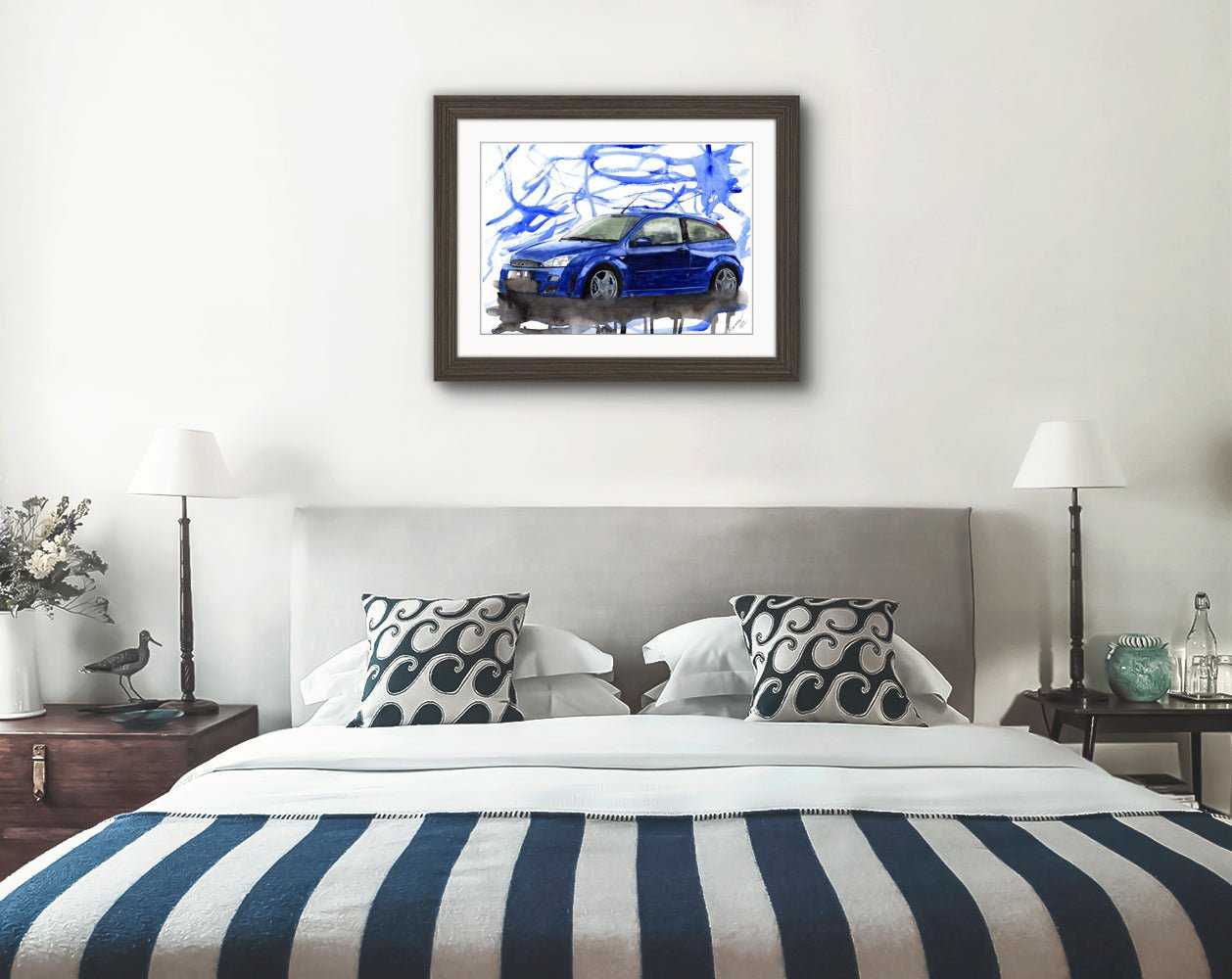 Ford Focus RS MK1 Painting Limited Print ArtbyMyleslaurence