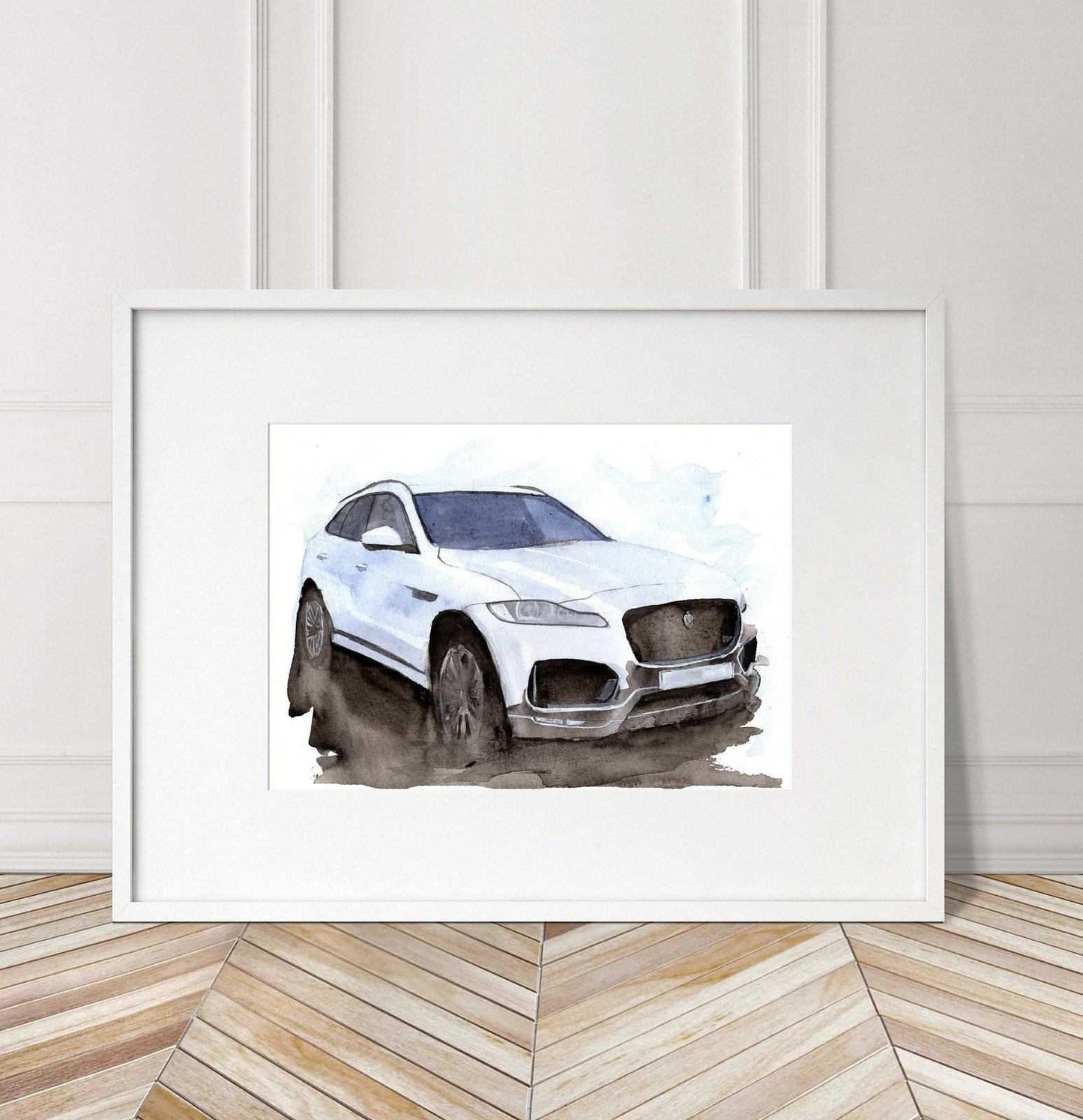 Jaguar Fpace Painting Limited Print ArtbyMyleslaurence