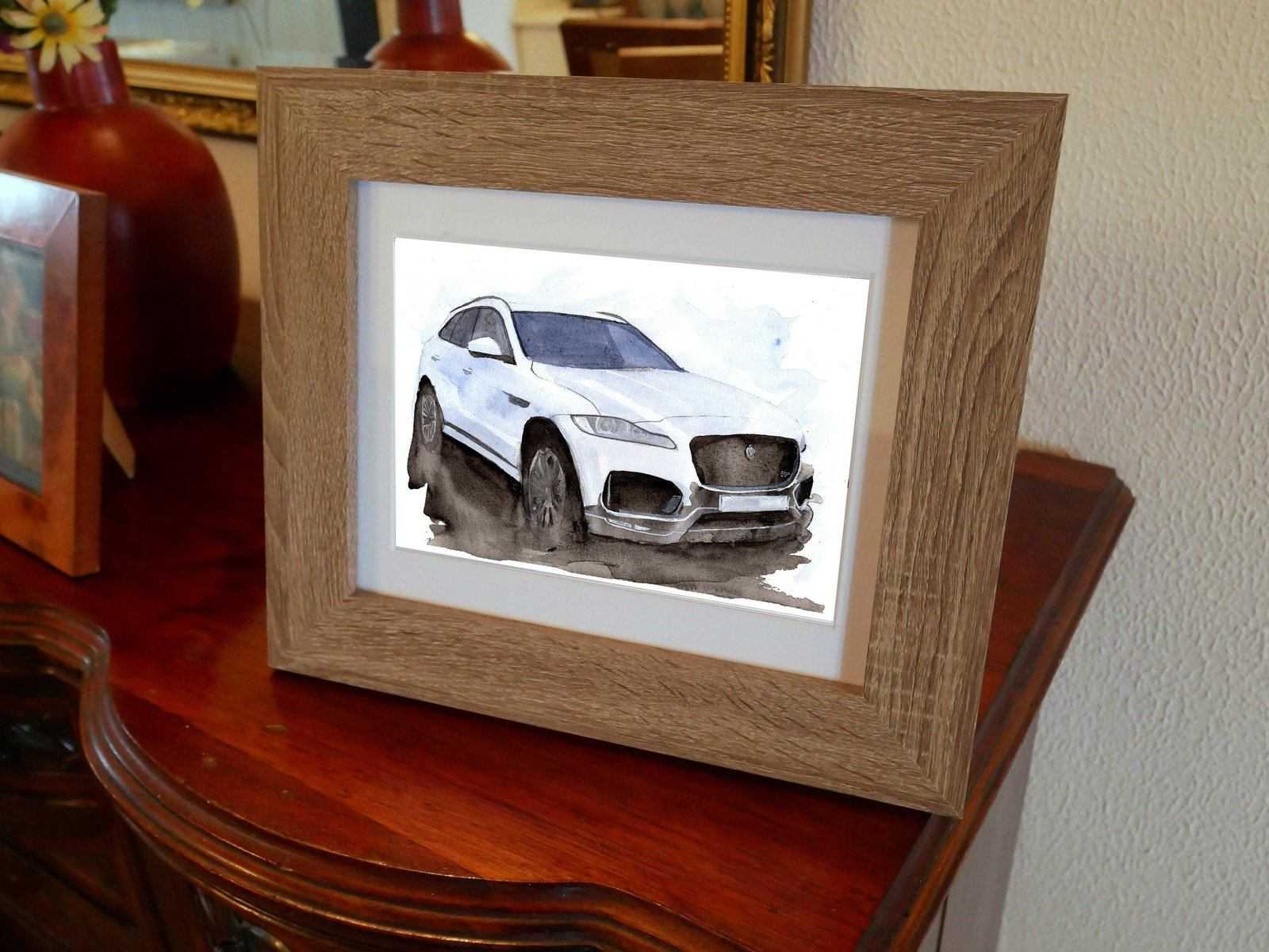 Jaguar Fpace Painting Limited Print ArtbyMyleslaurence