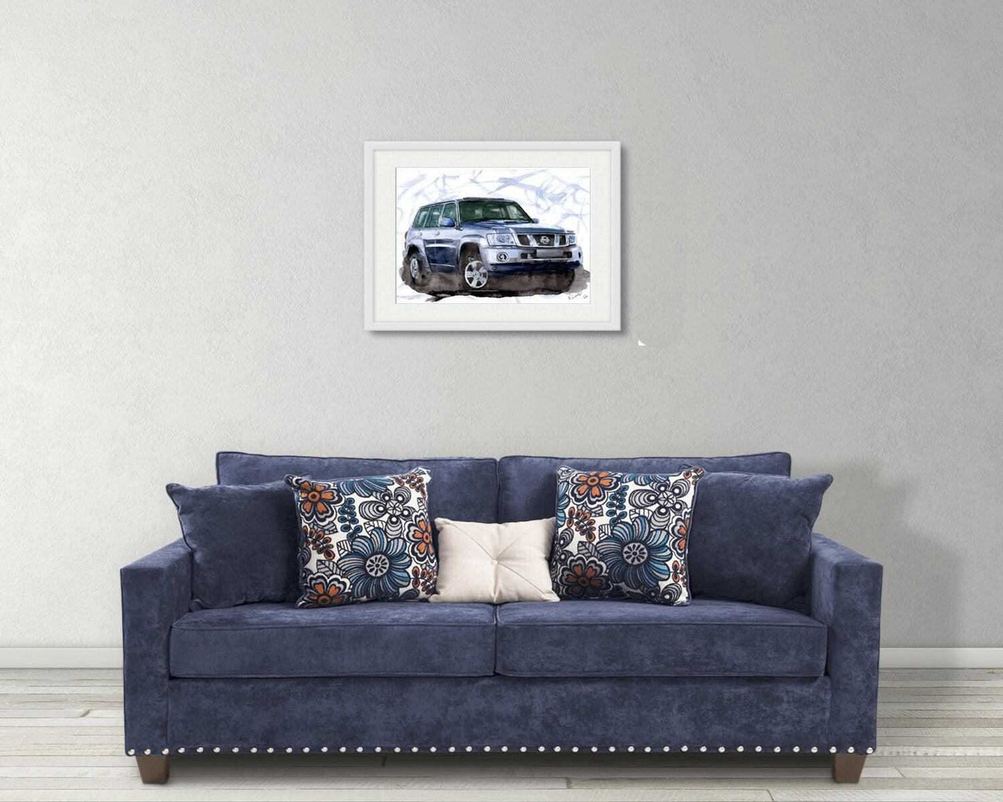 Nissan Patrol Y61 Print Watercolour Painting Limited Print ArtbyMyleslaurence