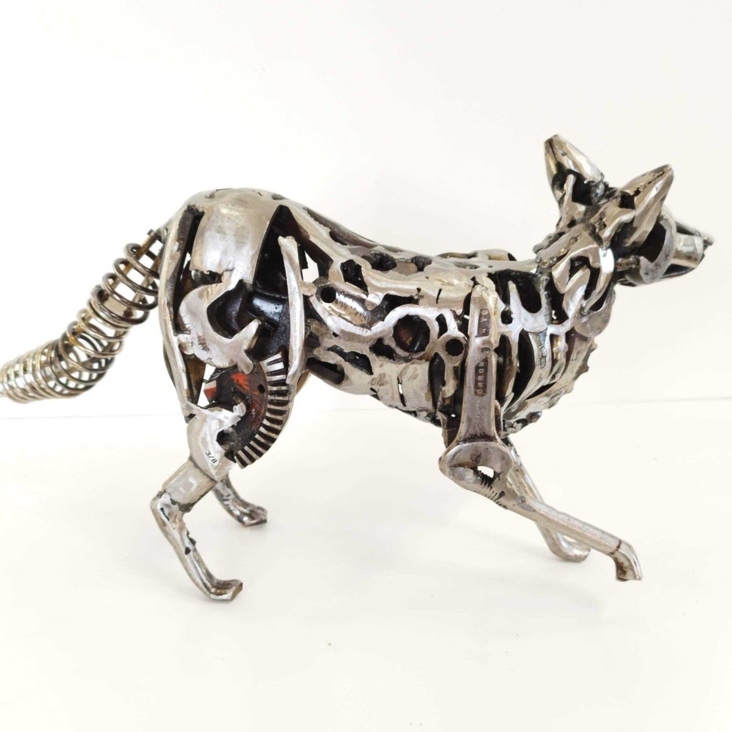 Steel Fox Sculpture ArtbyMyleslaurence