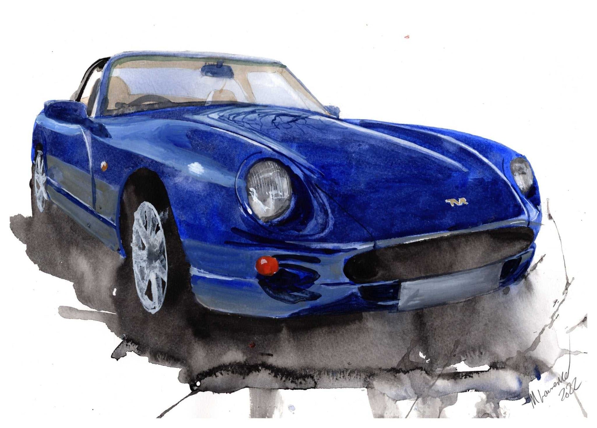 TVR Chimaera Painting Limited Print ArtbyMyleslaurence