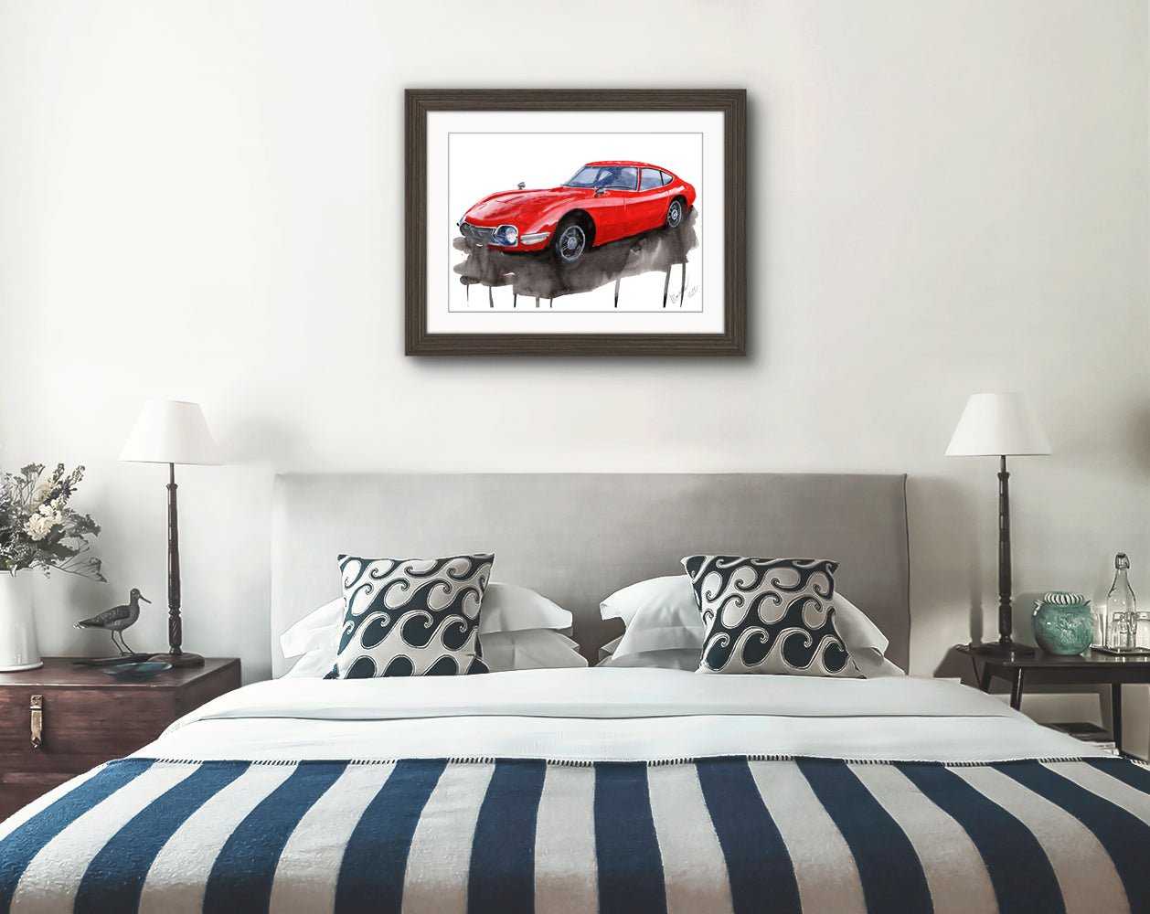 Toyota GT2000 painting Limited Edition Print ArtbyMyleslaurence