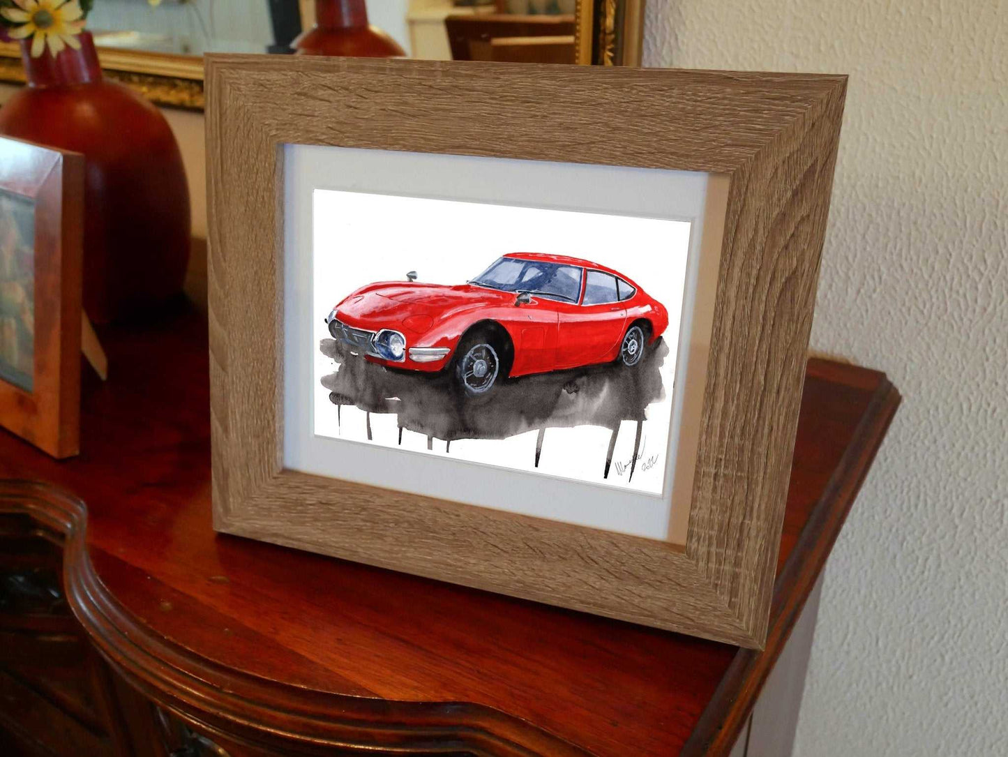 Toyota GT2000 painting Limited Edition Print ArtbyMyleslaurence