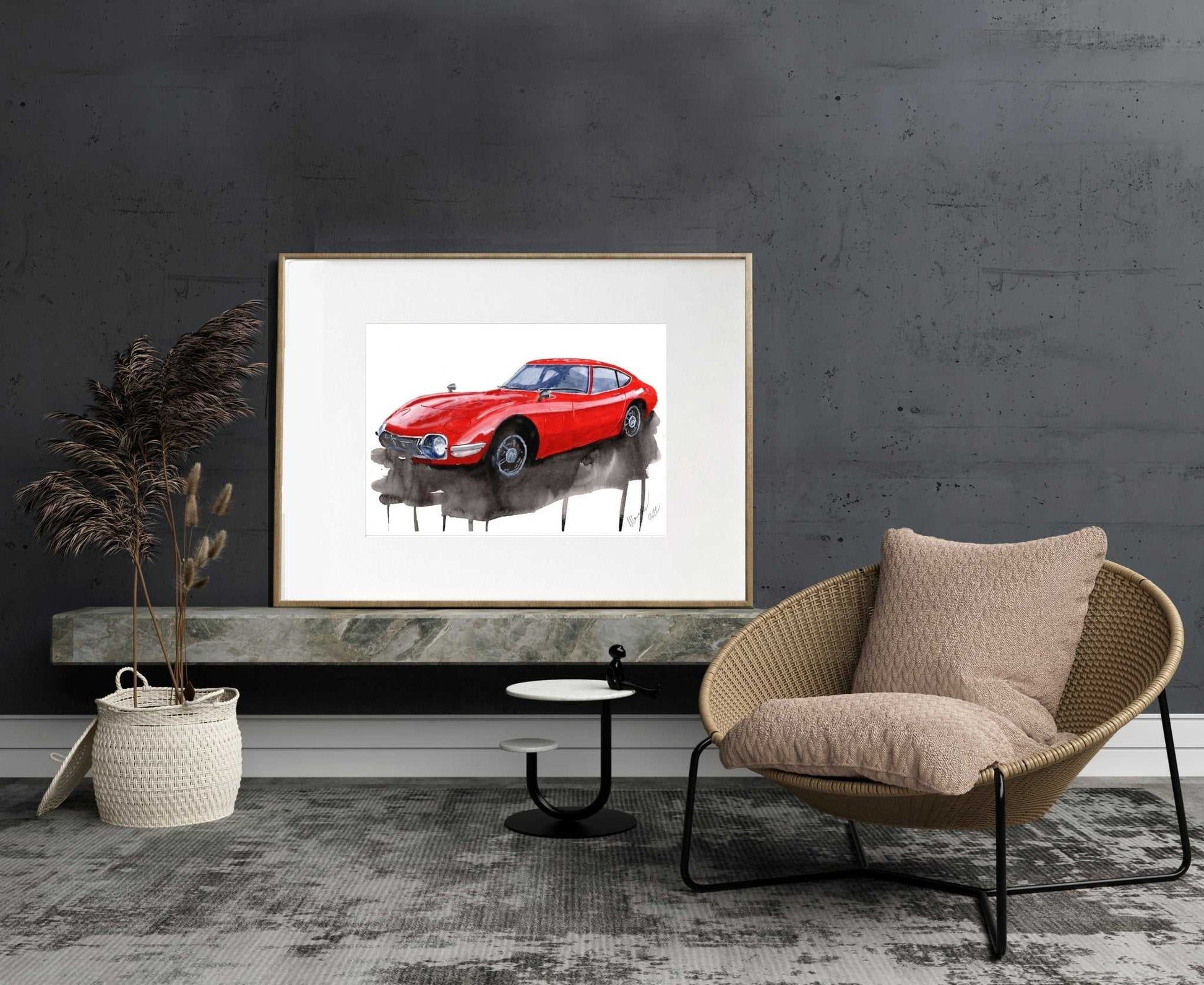 Toyota GT2000 painting Limited Edition Print ArtbyMyleslaurence