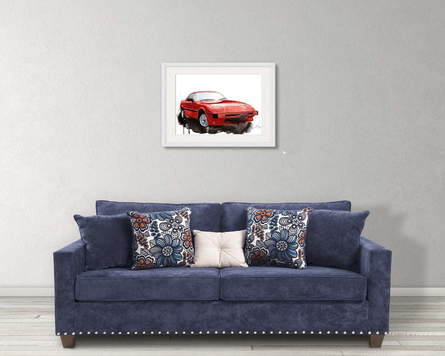 Mazda Rx7 Print Watercolour Painting Limited Print