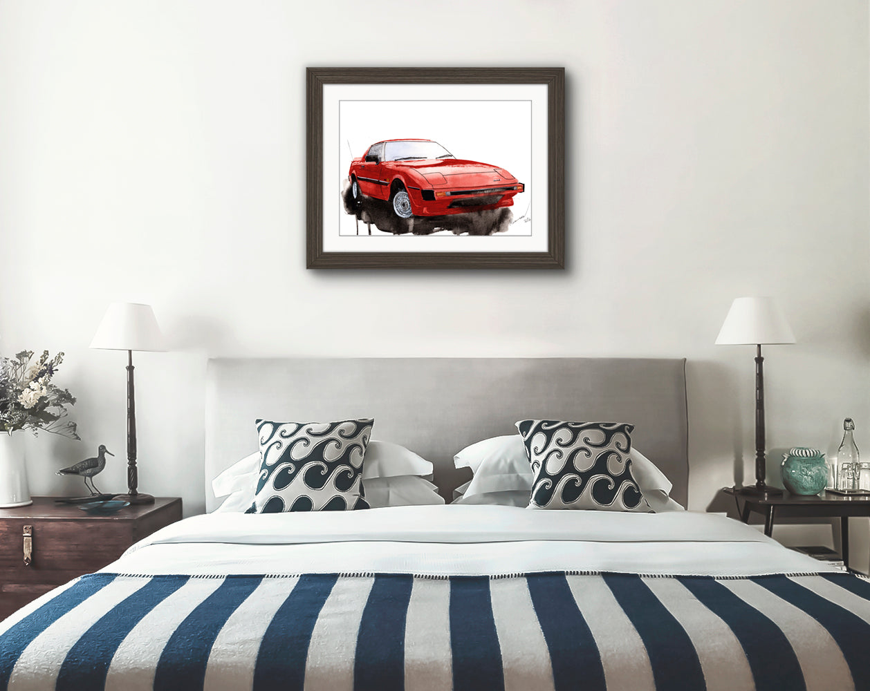 Mazda Rx7 Print Watercolour Painting Limited Print